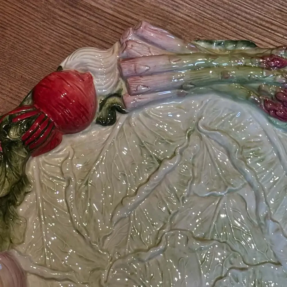 Fitz & Floyd Classics French Market Oval Serving Platter Vegetable Border